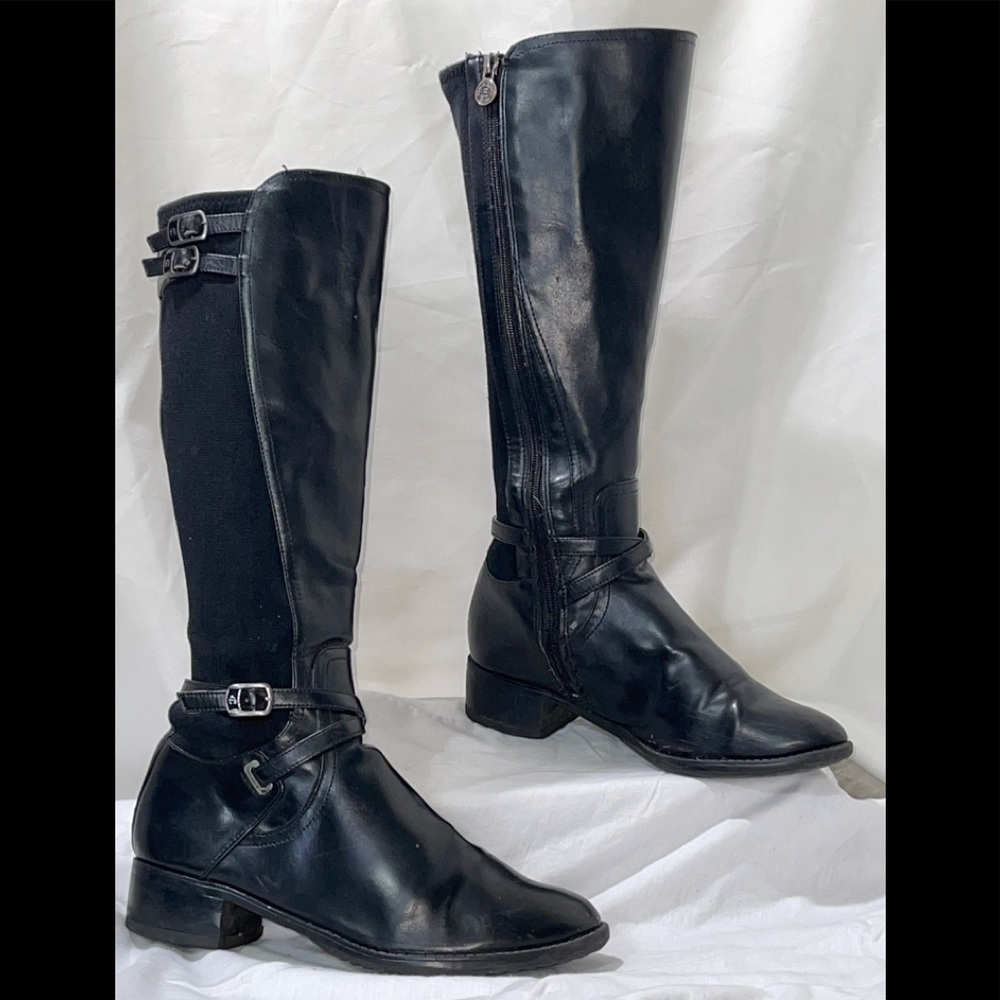 Etienne Aigner E-Celine Black Knee-High Boots - Picture 2 of 11